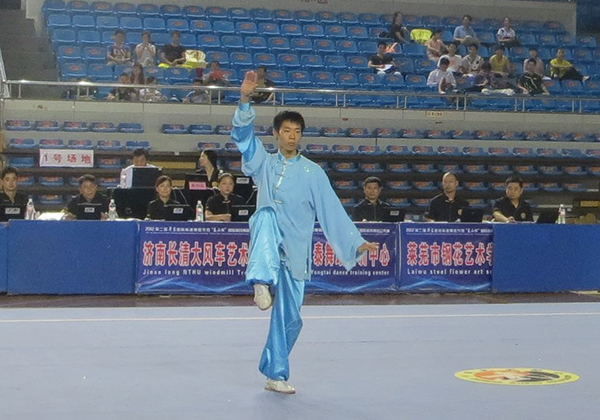 我校参赛选手比赛现场
