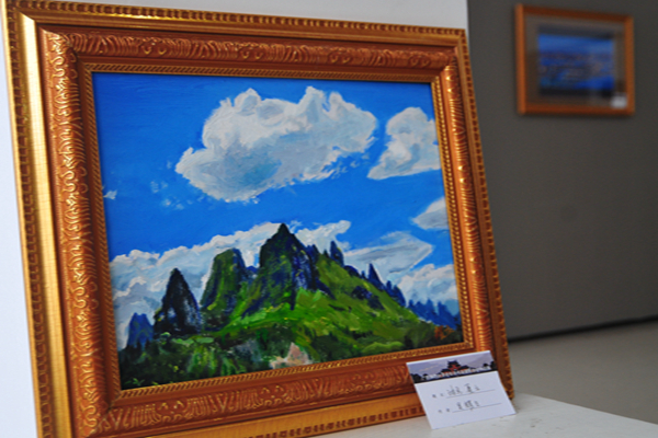 油画作品《夏云》